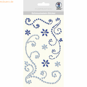 5 x Ludwig Bähr Schmucksteinsticker Ornamente VE=8 Stück blau 5 x Ludwig Bähr Schmucksteinsticker Ornamente VE=8 Stück blau von Ludwig Bähr