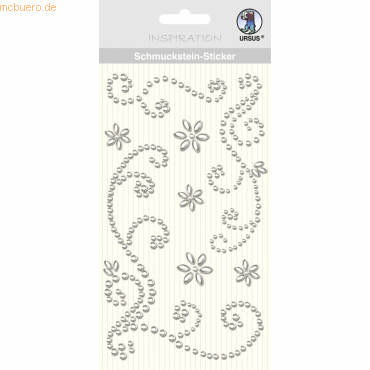 5 x Ludwig Bähr Schmucksteinsticker Ornamente VE=8 Stück silber 5 x Ludwig Bähr Schmucksteinsticker Ornamente VE=8 Stück silber von Ludwig Bähr