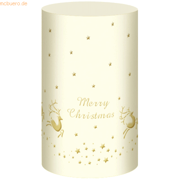 5 x Ludwig Bähr Silhouetten-Tischlicht Filigrano 8x14cm Rentier creme 5 x Ludwig Bähr Silhouetten-Tischlicht Filigrano 8x14cm Rentier creme von Ludwig Bähr