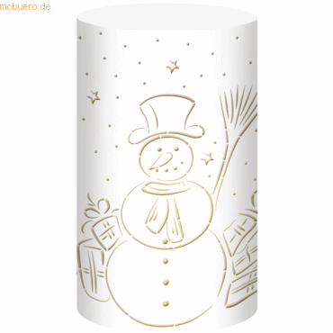 5 x Ludwig Bähr Silhouetten-Tischlicht Filigrano 8x14cm Schneemann wei 5 x Ludwig Bähr Silhouetten-Tischlicht Filigrano 8x14cm Schneemann wei von Ludwig Bähr