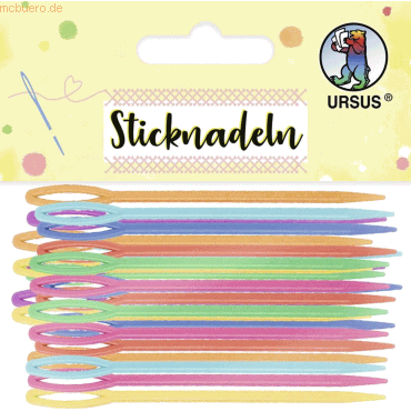 5 x Ludwig Bähr Sticknadeln 2mm farbig sortiert VE=32 Stück von Ludwig Bähr