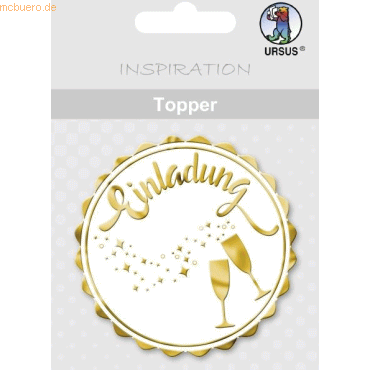 5 x Ludwig Bähr Topper weiß/gold Motiv 28 Einladung 5 x Ludwig Bähr Topper weiß/gold Motiv 28 Einladung von Ludwig Bähr