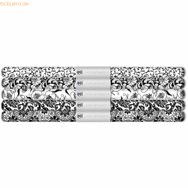 Ludwig Bähr Transparentpapier Rolle 115g/qm 50x61cm Black & White Sort von Ludwig Bähr
