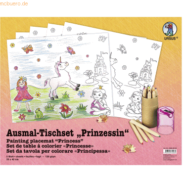 Ludwig Bähr Ausmal-Tischset 33x40cm VE=5 Blatt Prinzessinen Ludwig Bähr Ausmal-Tischset 33x40cm VE=5 Blatt Prinzessinen von Ludwig Bähr