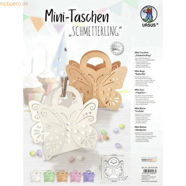 Ludwig Bähr Bastel-Set Mini Taschen Schmetterling VE=5 Stück von Ludwig Bähr