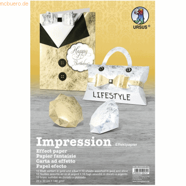 Ludwig Bähr Bastelpapier Impression 140g/qm 23X33cm VE=10 Blatt sortie Ludwig Bähr Bastelpapier Impression 140g/qm 23X33cm VE=10 Blatt sortie von Ludwig Bähr