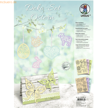 Ludwig Bähr Deko-Set Ostern 'Pastell' 6 Blatt Fotokarton 300g/qm sorti von Ludwig Bähr