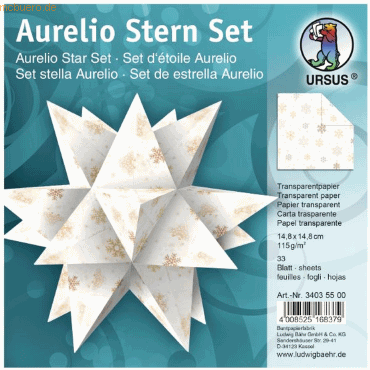 Ludwig Bähr Faltblätter Aurelio Stern Classic Christmas 115g/qm 14,8x1 Ludwig Bähr Faltblätter Aurelio Stern Classic Christmas 115g/qm 14,8x1 von Ludwig Bähr