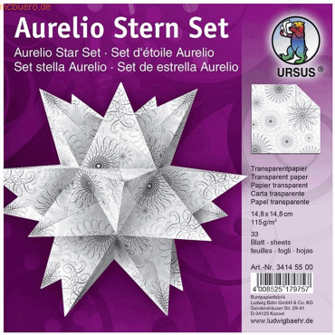 Ludwig Bähr Faltblätter Aurelio Stern Spiralornament 115g/qm 14,8x14,8 Ludwig Bähr Faltblätter Aurelio Stern Spiralornament 115g/qm 14,8x14,8 von Ludwig Bähr