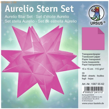 Ludwig Bähr Faltblätter Aurelio Stern Uni 115g/qm 15x15cm 33 Blatt pin Ludwig Bähr Faltblätter Aurelio Stern Uni 115g/qm 15x15cm 33 Blatt pin von Ludwig Bähr