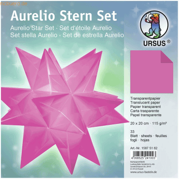Ludwig Bähr Faltblätter Aurelio Stern Uni 115g/qm 20x20cm 33 Blatt pin Ludwig Bähr Faltblätter Aurelio Stern Uni 115g/qm 20x20cm 33 Blatt pin von Ludwig Bähr