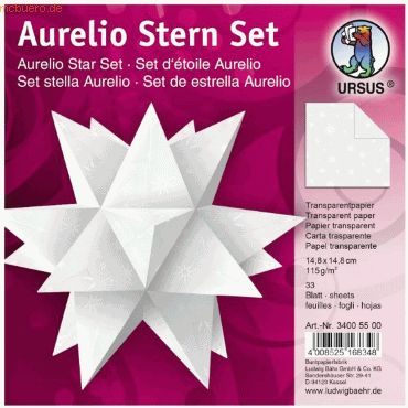 Ludwig Bähr Faltblätter Aurelio Stern White Line 115g/qm 14,8x14,8cm S Ludwig Bähr Faltblätter Aurelio Stern White Line 115g/qm 14,8x14,8cm S von Ludwig Bähr