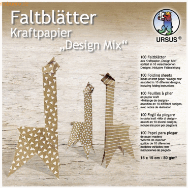 Ludwig Bähr Faltblätter Kraftpapier 80g/qm 15x15cm Design-Mix VE=100 B Ludwig Bähr Faltblätter Kraftpapier 80g/qm 15x15cm Design-Mix VE=100 B von Ludwig Bähr