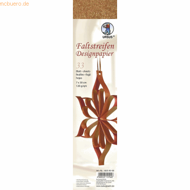 Ludwig Bähr Faltstreifen Designpapier 120g/qm 7x30cm 33 Blatt Crush pa Ludwig Bähr Faltstreifen Designpapier 120g/qm 7x30cm 33 Blatt Crush pa von Ludwig Bähr