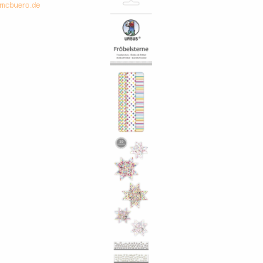 Ludwig Bähr Faltstreifen Fröbelsterne 2 Größen mehrfarbig von Ludwig Bähr