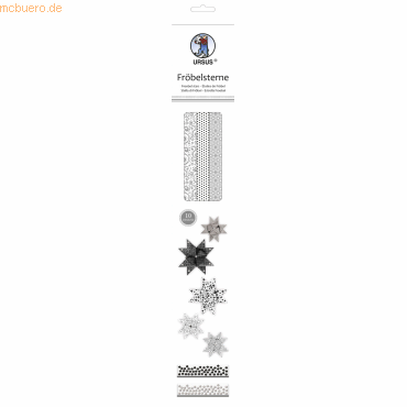 Ludwig Bähr Faltstreifen Fröbelsterne 2 Größen schwarz/weiß Ludwig Bähr Faltstreifen Fröbelsterne 2 Größen schwarz/weiß von Ludwig Bähr
