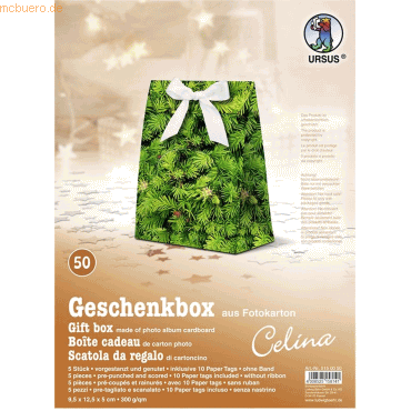 Ludwig Bähr Geschenkbox Celina 9,5x12,5x5cm VE=5 Stück Motiv: 50 Ludwig Bähr Geschenkbox Celina 9,5x12,5x5cm VE=5 Stück Motiv: 50 von Ludwig Bähr