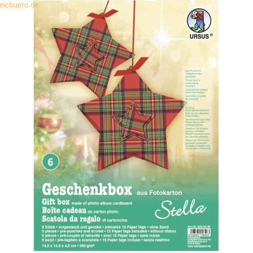 Ludwig Bähr Geschenkbox Stella 14,5x14,5x4cm VE=5 Stück Motiv: 06 von Ludwig Bähr