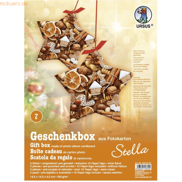 Ludwig Bähr Geschenkbox Stella 14,5x14,5x4cm VE=5 Stück Motiv: 07 von Ludwig Bähr