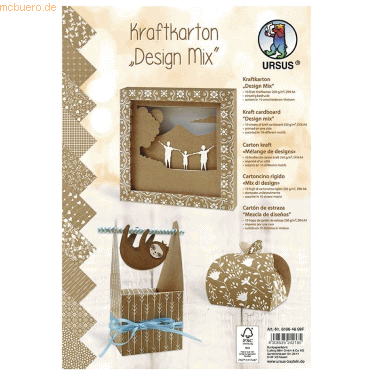 Ludwig Bähr Kraftkarton 250g/qm A4 Design Mix VE=10 Blatt Motive sorti Ludwig Bähr Kraftkarton 250g/qm A4 Design Mix VE=10 Blatt Motive sorti von Ludwig Bähr