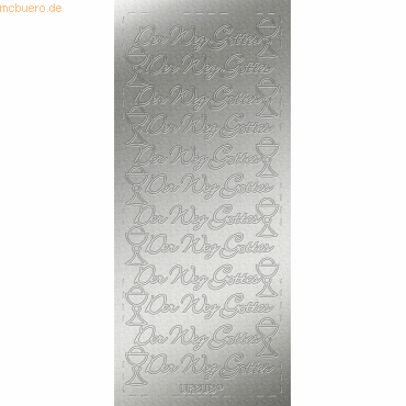 Ludwig Bähr Kreativsticker 10x23cm Motiv 114 VE=5 Stück silber von Ludwig Bähr