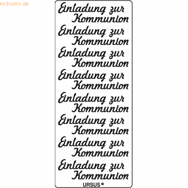 Ludwig Bähr Kreativsticker 10x23cm Motiv 84 VE=5 Stück silber von Ludwig Bähr