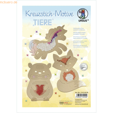 Ludwig Bähr Kreuzstich-Bastelset Tiere VE=24 Blatt / 12 Motive Ludwig Bähr Kreuzstich-Bastelset Tiere VE=24 Blatt / 12 Motive von Ludwig Bähr