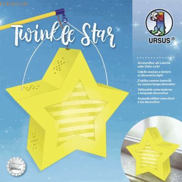 Ludwig Bähr Laternen-Bastelset Twinkle Star 300g/qm 19,3x18,3x8cm gelb Ludwig Bähr Laternen-Bastelset Twinkle Star 300g/qm 19,3x18,3x8cm gelb von Ludwig Bähr