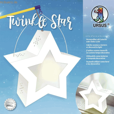 Ludwig Bähr Laternen-Bastelset Twinkle Star 300g/qm 19,3x18,3x8cm weiß Ludwig Bähr Laternen-Bastelset Twinkle Star 300g/qm 19,3x18,3x8cm weiß von Ludwig Bähr