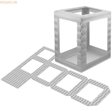 Ludwig Bähr Laternenpackung Form 1 13,5x18cm rubinrot von Ludwig Bähr