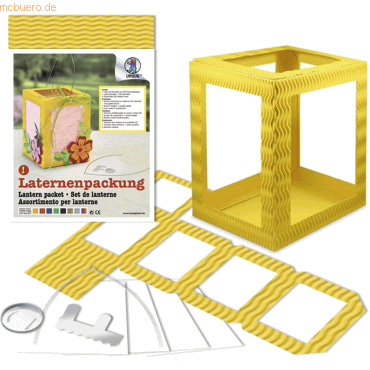 Ludwig Bähr Laternenpackung Form 1 13,5x18cm sonnengelb von Ludwig Bähr