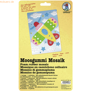 Ludwig Bähr Moosgummi Mosaik Flugzeug von Ludwig Bähr
