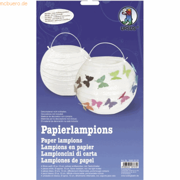 Ludwig Bähr Papierlampinion Mini Durchmesser 15cm weiß VE=4 Stück von Ludwig Bähr