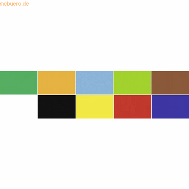 Ludwig Bähr Plakatkarton 380g/qm 48x68cm VE=10 Bogen 10 Farben sortier von Ludwig Bähr