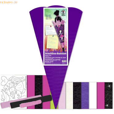Ludwig Bähr Schultüten-Bastelset 68cm Girly Ludwig Bähr Schultüten-Bastelset 68cm Girly von Ludwig Bähr