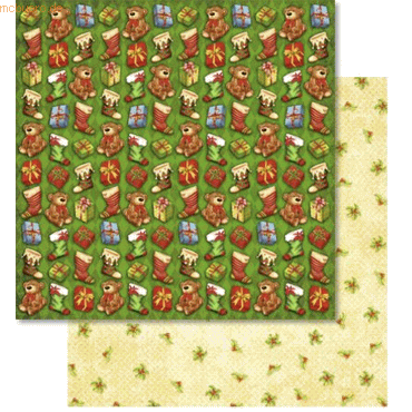 Ludwig Bähr Scrapbook Paper Premium Glitter 30,5x30,5cm VE=25 Blatt Mo von Ludwig Bähr