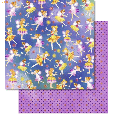 Ludwig Bähr Scrapbook Paper Premium Glitter 30,5x30,5cm VE=5 Blatt Mot von Ludwig Bähr