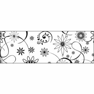 Ludwig Bähr Transparentpapier 115g/qm A4 VE=25 Blatt Black & White Blüten von Ludwig Bähr