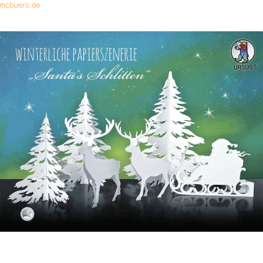 Ludwig Bähr Winterliche Papierszenerie Santa's Schlitten Ludwig Bähr Winterliche Papierszenerie Santa's Schlitten von Ludwig Bähr