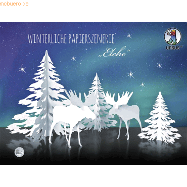 Ludwig Bähr Winterliche Papierszenerie Santa's Schlitten Ludwig Bähr Winterliche Papierszenerie Santa's Schlitten von Ludwig Bähr