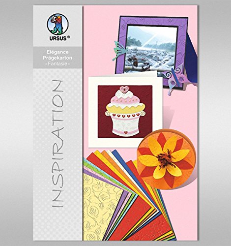 URSUS 61510099 Elégance Prägekarton Fantasie 220g 23x33cm 15er Block sortiert von Ludwig Bähr