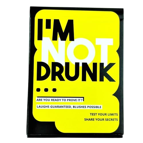 Lueear I'm Not Drunk Kartenspiel - 21. Geburtstag Geschenk Party Spiel mit 55 lustigen Karten, unvergessliche Trinkkartenspiele von Lueear