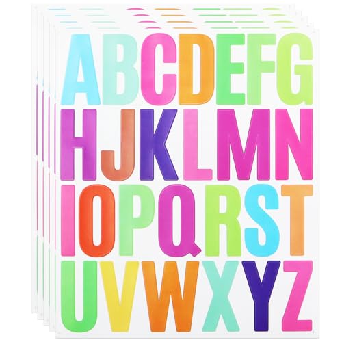 2 Zoll Buchstaben Aufkleber,624 Stücke Selbstklebendes Vinyl Alphabet Kit für Scrapbook, DIY und Basteln, Namensschild, Kleines Unternehmen - Multi 2 Zoll Buchstaben Aufkleber,624 Stücke Selbstklebendes Vinyl Alphabet Kit für Scrapbook, DIY und Basteln, Namensschild, Kleines Unternehmen - Multi von LuenHego