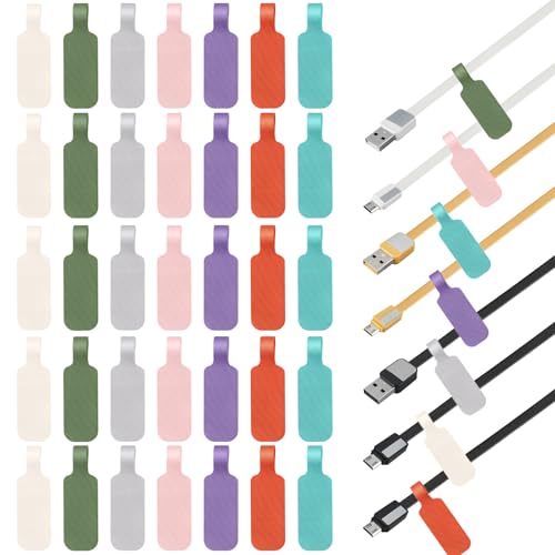 35 Stück Kabelschnur-Etiketten, mehrfarbig, Handschrift, Drahtetiketten für Organisation, Kabelmanagement in Elektronik, Computern, Identifikation, große Etiketten 35 Stück Kabelschnur-Etiketten, mehrfarbig, Handschrift, Drahtetiketten für Organisation, Kabelmanagement in Elektronik, Computern, Identifikation, große Etiketten von Lufdegim