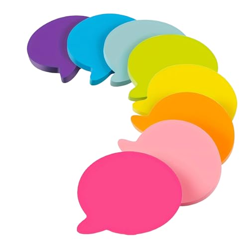 360 Blatt Haftnotizen, Bubble Post Notes, 70x70mm Bubble Speech Shaped Self Stick Bunte Sticky Notes Tabs für Büro Schule 360 Blatt Haftnotizen, Bubble Post Notes, 70x70mm Bubble Speech Shaped Self Stick Bunte Sticky Notes Tabs für Büro Schule von Lufdegim
