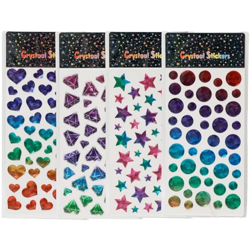 4 Blätter Aufkleber Sterne Glitzer, 3D Sticker Bunte Laser Sternaufkleber, Runden Fünfzackiger Stern Liebe Gestalten für DIY Handwerk Scrapbooking Deko 4 Blätter Aufkleber Sterne Glitzer, 3D Sticker Bunte Laser Sternaufkleber, Runden Fünfzackiger Stern Liebe Gestalten für DIY Handwerk Scrapbooking Deko von Lufdegim