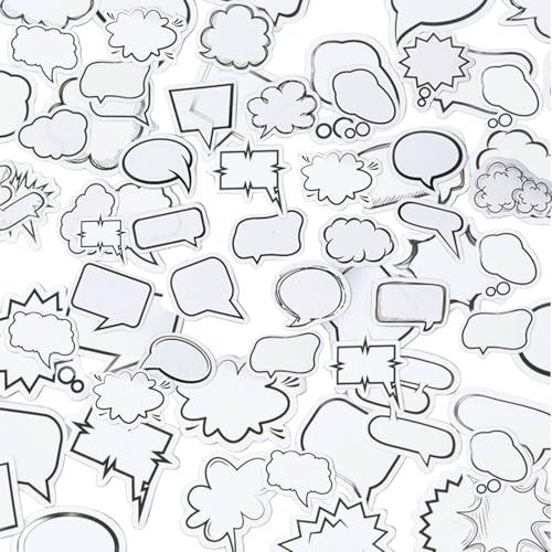 90 Pcs Dialogbox Papieraufkleber, Sticker Zum Beschriften selbstklebende Namensschild Aufkleber Sprechblase Haftnotizen Set, Scrapbooking Sticker für Notizbuch Tagebuch Planer Fotoalbum Dekoration 90 Pcs Dialogbox Papieraufkleber, Sticker Zum Beschriften selbstklebende Namensschild Aufkleber Sprechblase Haftnotizen Set, Scrapbooking Sticker für Notizbuch Tagebuch Planer Fotoalbum Dekoration von Lufdegim