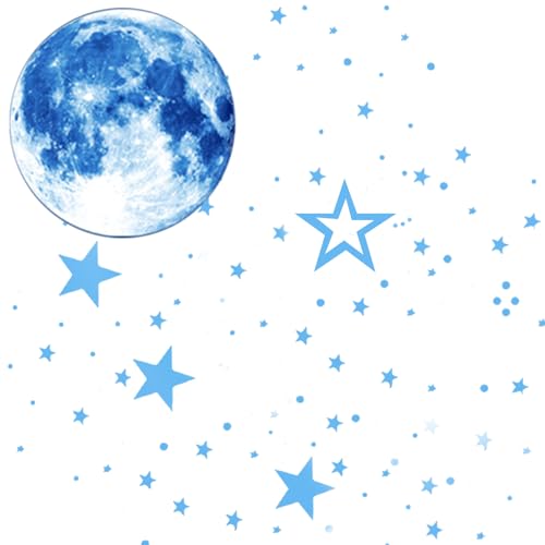 Leuchtsterne Kinderzimmer, Sternenhimmel Selbstklebend Wandsticker,Mond und Sterne Leuchtend Wandaufkleber für Wohnzimmer Schlafzimmer Wandtattoo Deko Leuchtsterne Kinderzimmer, Sternenhimmel Selbstklebend Wandsticker,Mond und Sterne Leuchtend Wandaufkleber für Wohnzimmer Schlafzimmer Wandtattoo Deko von Lufdegim