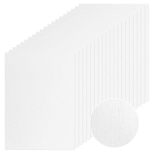 50 Blatt Struktur-Karton Tonkarton Weiß, DIN A4 Bastelpapier Weiß, 250 g/㎡, Farbiges Papier für Scrapbooking, Kartenherstellung, Stanzen und andere Papierbasteleien (Weiß) von Luffy