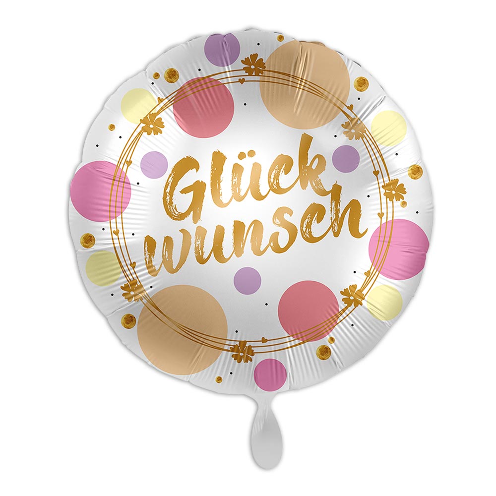 Glückwunsch Ballon Motiv Shiny Dots für Helium u. Luft geeignet Glückwunsch Ballon Motiv Shiny Dots für Helium u. Luft geeignet von Luftballon-Markt GmbH